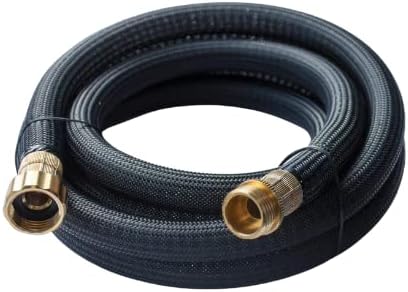 Water Hose Short Connection Leader Hose 5/8 in x 10 ft, Lead-in Hose, Anti-Kink Design with Integrated Spiral Tube,for Hose Reel/RV/Dehumidifier, Durable/Drinking Water Safe