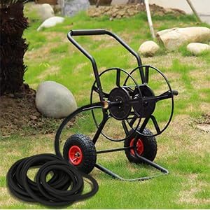 Water Hose Short Connection Leader Hose 5/8 in x 10 ft, Lead-in Hose, Anti-Kink Design with Integrated Spiral Tube,for Hose Reel/RV/Dehumidifier, Durable/Drinking Water Safe