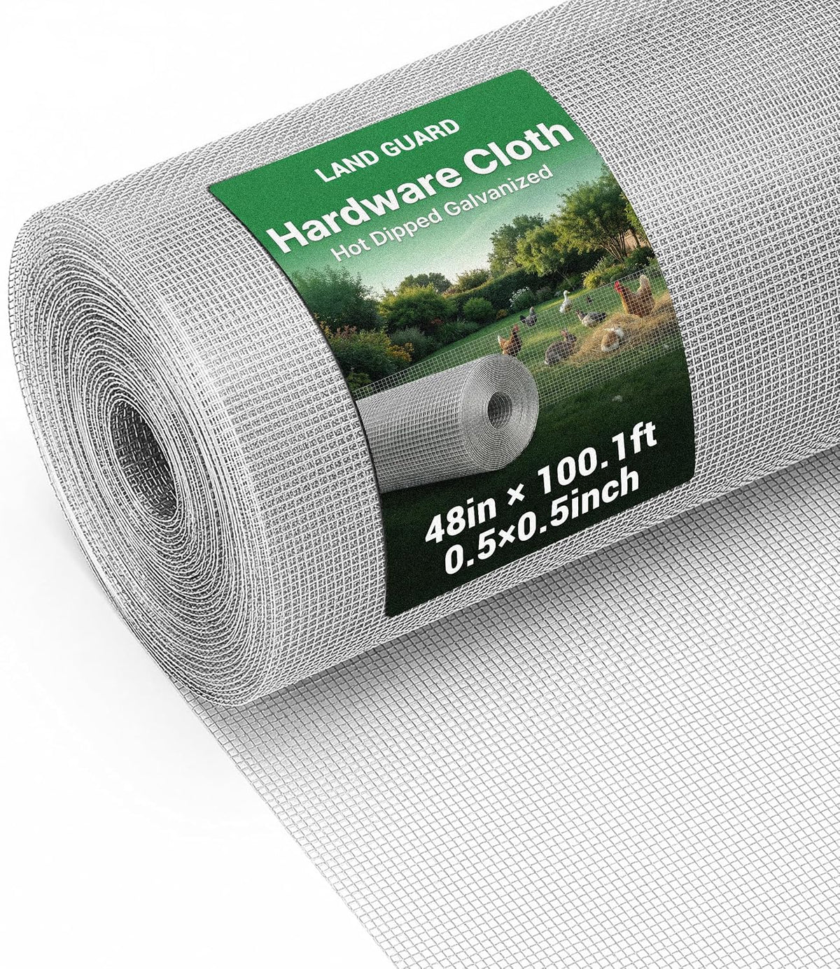 19 Gauge Hardware Cloth, 1/2 inch Chicken Wire Fence, Galvanized Welded Cage Wire Mesh Roll Supports Poultry Netting Cage Fence…