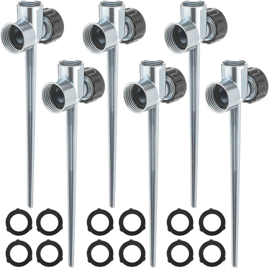 1/2 Inch Heavy Duty Sprinkler Spike Base for Yard, Garden,12 Pack