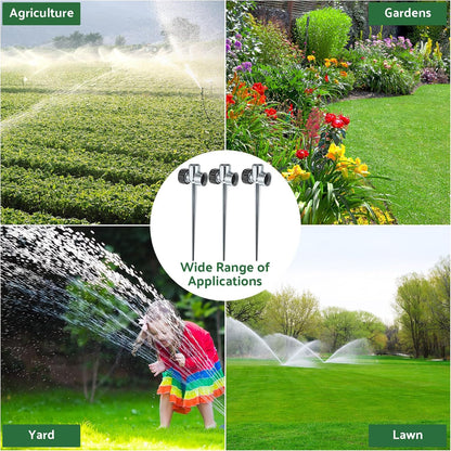 1/2 Inch Heavy Duty Sprinkler Spike Base for Yard, Garden,12 Pack