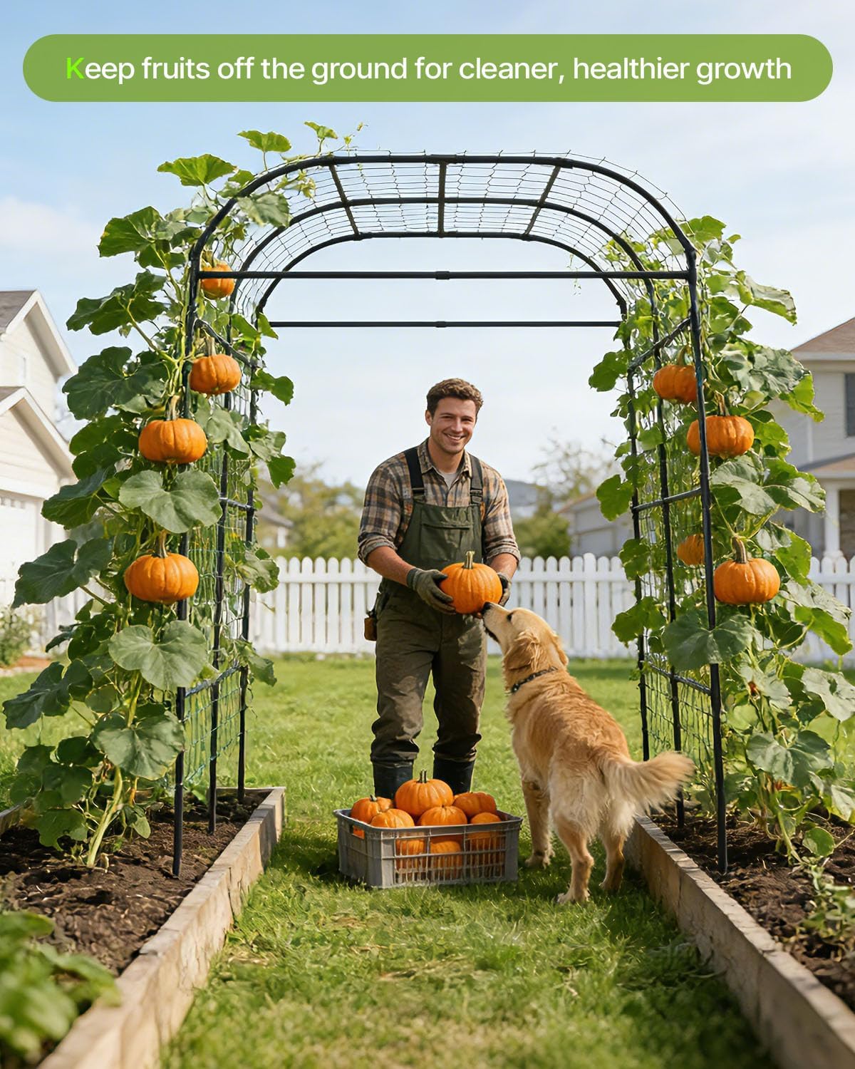 7.5FT Tall Garden Arch Trellis