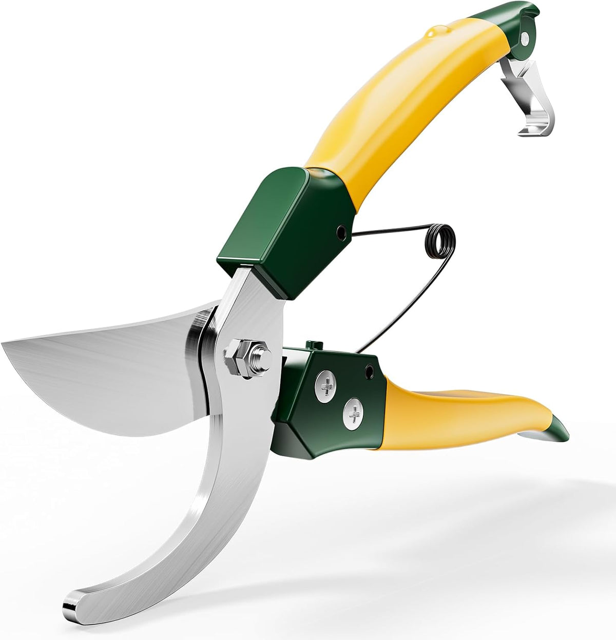 9" Bypass Pruning Shears, SK5 Steel Pruning Shears for Gardening, Garden Clippers with 2-Position Adjustable Jaw for Thick Branches, Landscaping