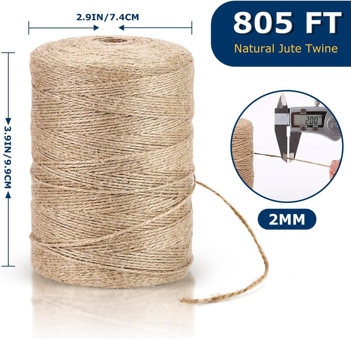 805ft Strong Natural Garden Twine String, Green