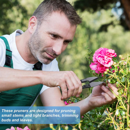 48 Pieces Bonsai Pruning Scissors 4 Inch Sewing Scissors Bulk Leaves Trimmer Small Pruner Shears Bud U Shaped Garden Shears for Gardening Plants Flower Bonsai Trimming