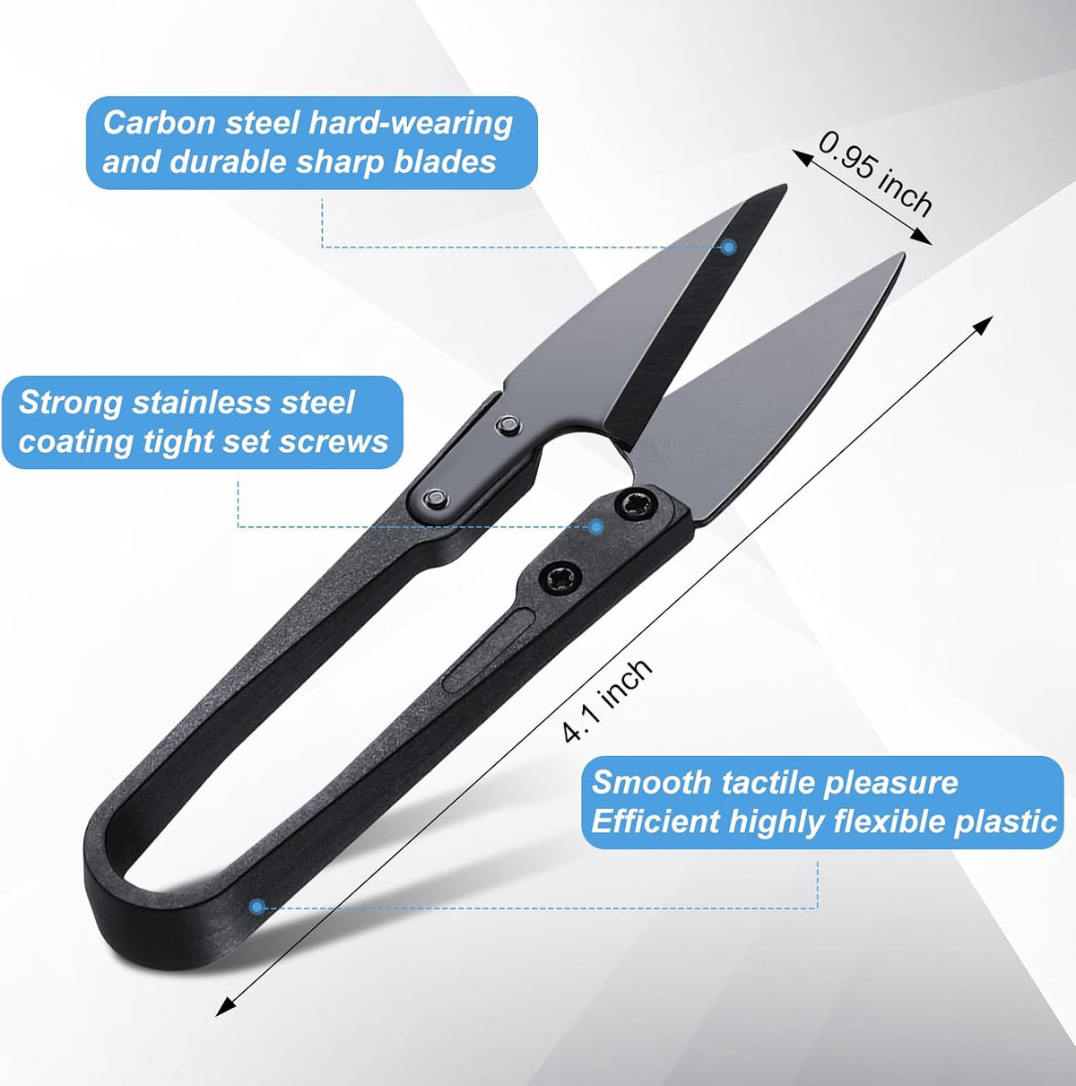 48 Pieces Bonsai Pruning Scissors 4 Inch Sewing Scissors Bulk Leaves Trimmer Small Pruner Shears Bud U Shaped Garden Shears for Gardening Plants Flower Bonsai Trimming