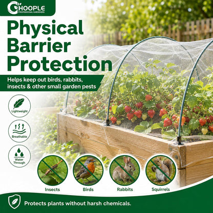 10 ft x 33 ft Garden Netting Pest Barrier, Ultra-Fine Garden Mesh Netting for Garden Protection, Plant Covers Bird Netting for Vegetables, Raised Beds, Blueberry Bushes and Fruit Plants