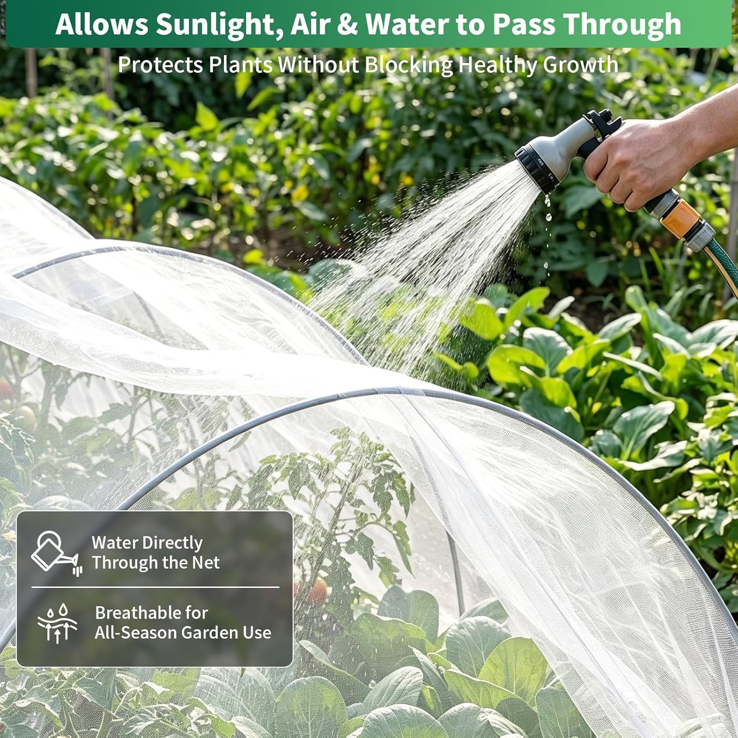 10 ft x 33 ft Garden Netting Pest Barrier, Ultra-Fine Garden Mesh Netting for Garden Protection, Plant Covers Bird Netting for Vegetables, Raised Beds, Blueberry Bushes and Fruit Plants