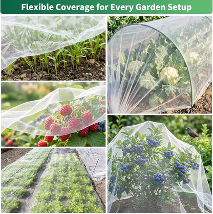 10 ft x 33 ft Garden Netting Pest Barrier, Ultra-Fine Garden Mesh Netting for Garden Protection, Plant Covers Bird Netting for Vegetables, Raised Beds, Blueberry Bushes and Fruit Plants