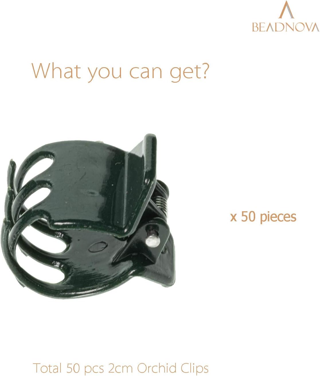 Plant Clips 50Pcs Large Orchid Clips for Orchid Support Plant Support Flower Vine (2cm, 50PCS)