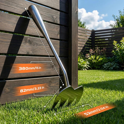 Weed Puller Tool, Heavy-Duty Stainless Steel Garden Hand Weeding Tool