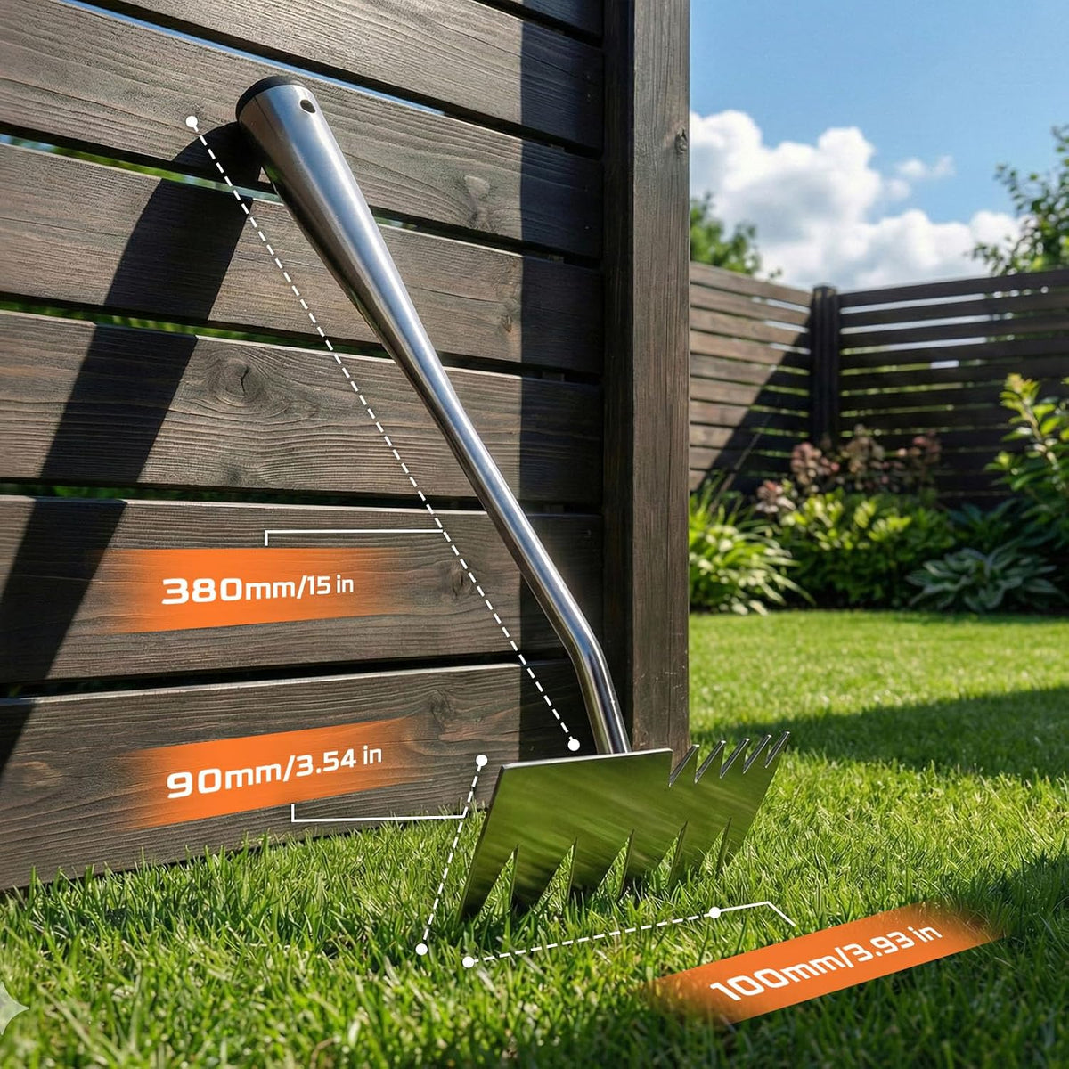 Weed Puller Tool, Heavy-Duty Stainless Steel Garden Hand Weeding Tool