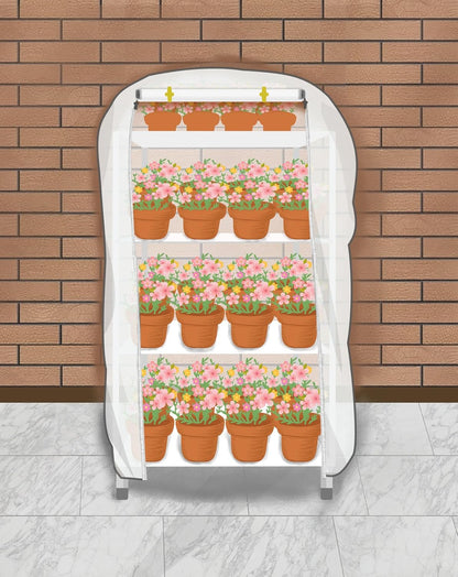 Plant Cover Warm Worth Frost Blanket 0.9oz 108"x96"x36" Shrub Jacket,3D Cube Plant Cover with Zipper for Season Extension&Frost Protection,White