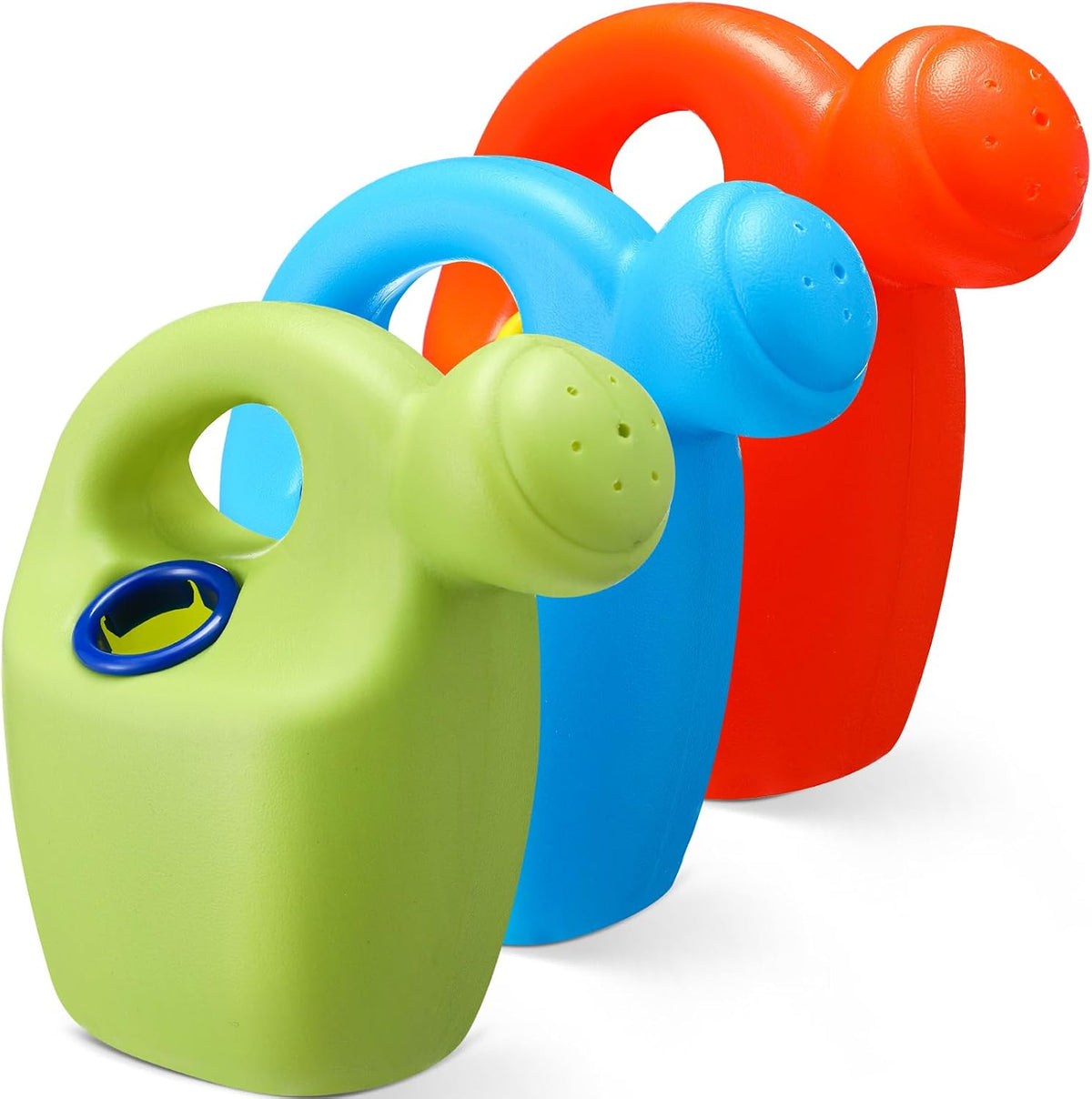 3 Pcs Kids Watering Can Mini Plastic Toddler Watering Can Bulk for Child Colorful Garden Flower Tools Summer Pool Sand Beach Toys End of School Birthday Gifts for Boys and Girls Outside Play