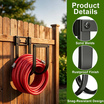 Garden Hose Holder Wall Mount Heavy Duty Water Hose Holders for Outside