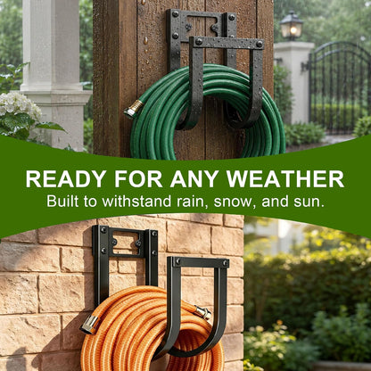 Garden Hose Holder Wall Mount Heavy Duty Water Hose Holders for Outside
