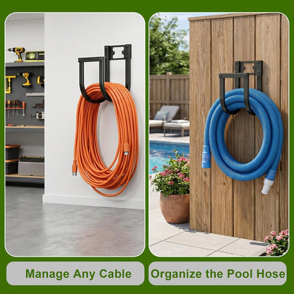 Garden Hose Holder Wall Mount Heavy Duty Water Hose Holders for Outside