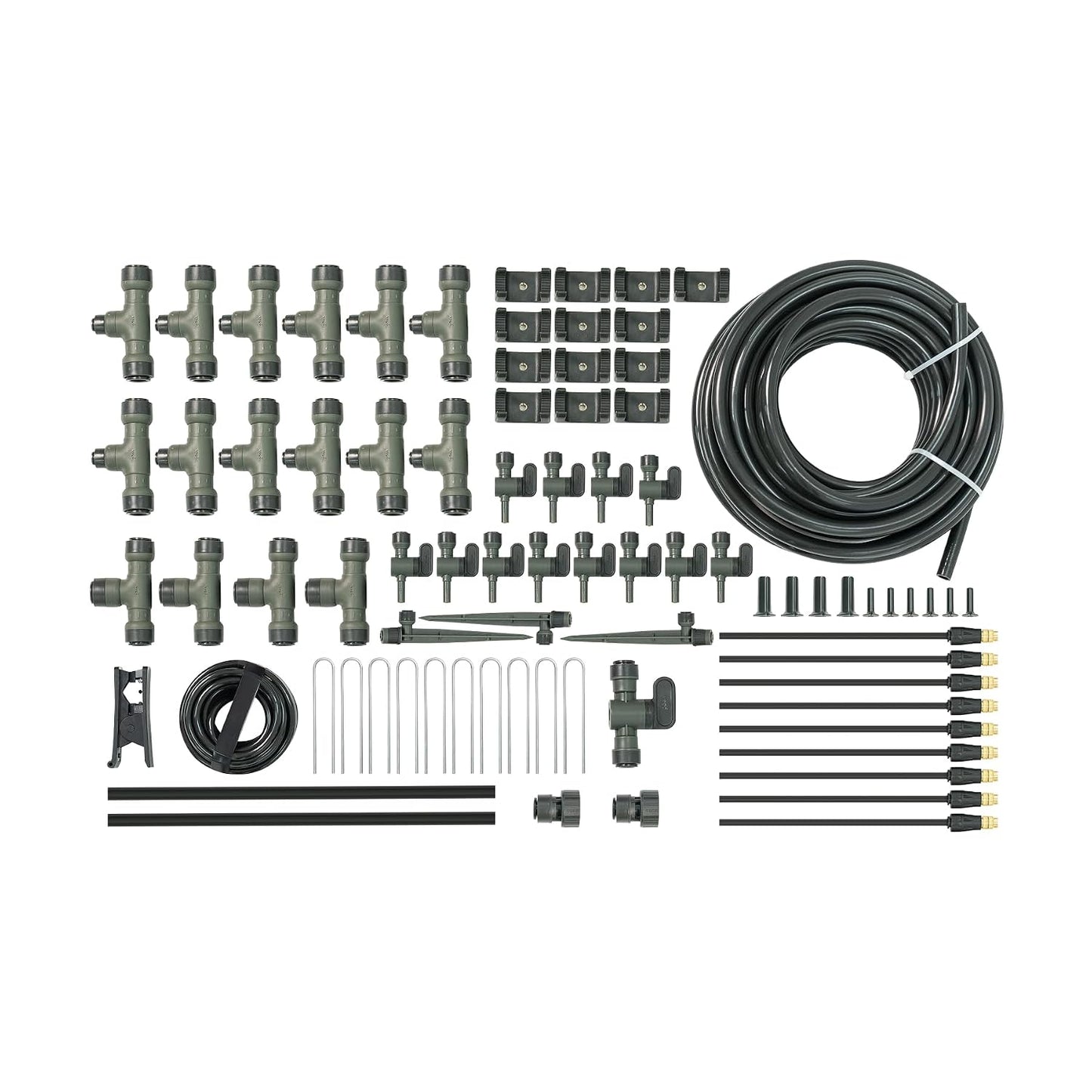 Irrigation Kit - Drip Irrigation System for Raised Garden Beds, Efficient Watering Solution for Vegetables, Flowers, and Plants, Easy DIY Installation (Large)