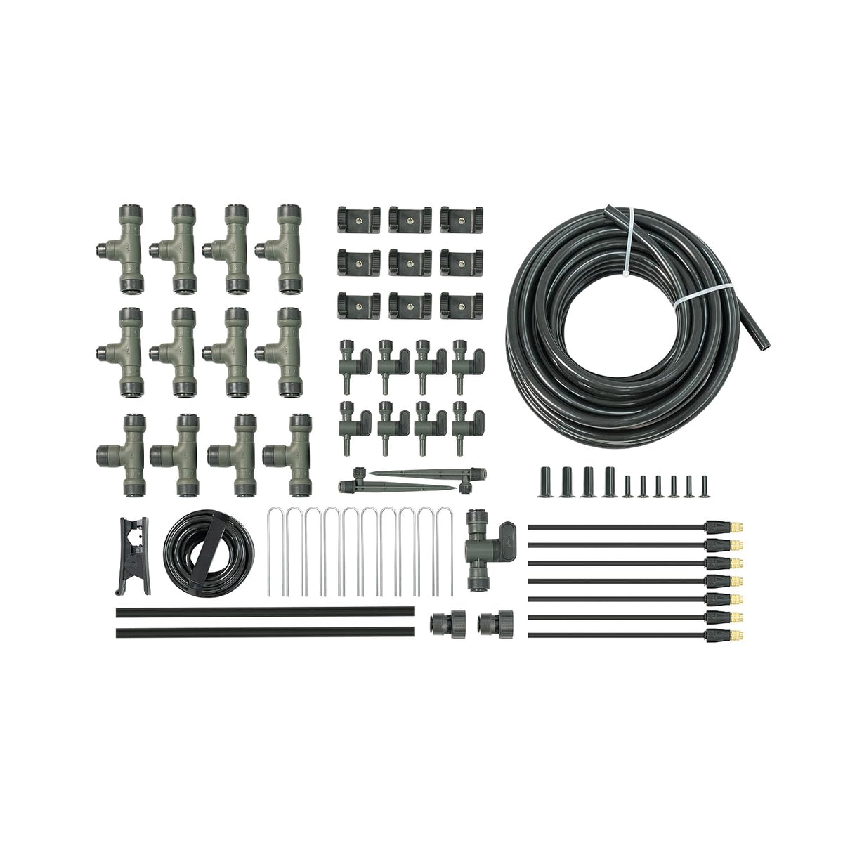 Irrigation Kit - Drip Irrigation System for Raised Garden Beds, Efficient Watering Solution for Vegetables, Flowers, and Plants, Easy DIY Installation (Large)
