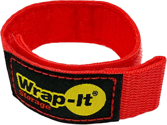 Quick-Strap Cord Wraps, 9 inch (12 Pack) Red