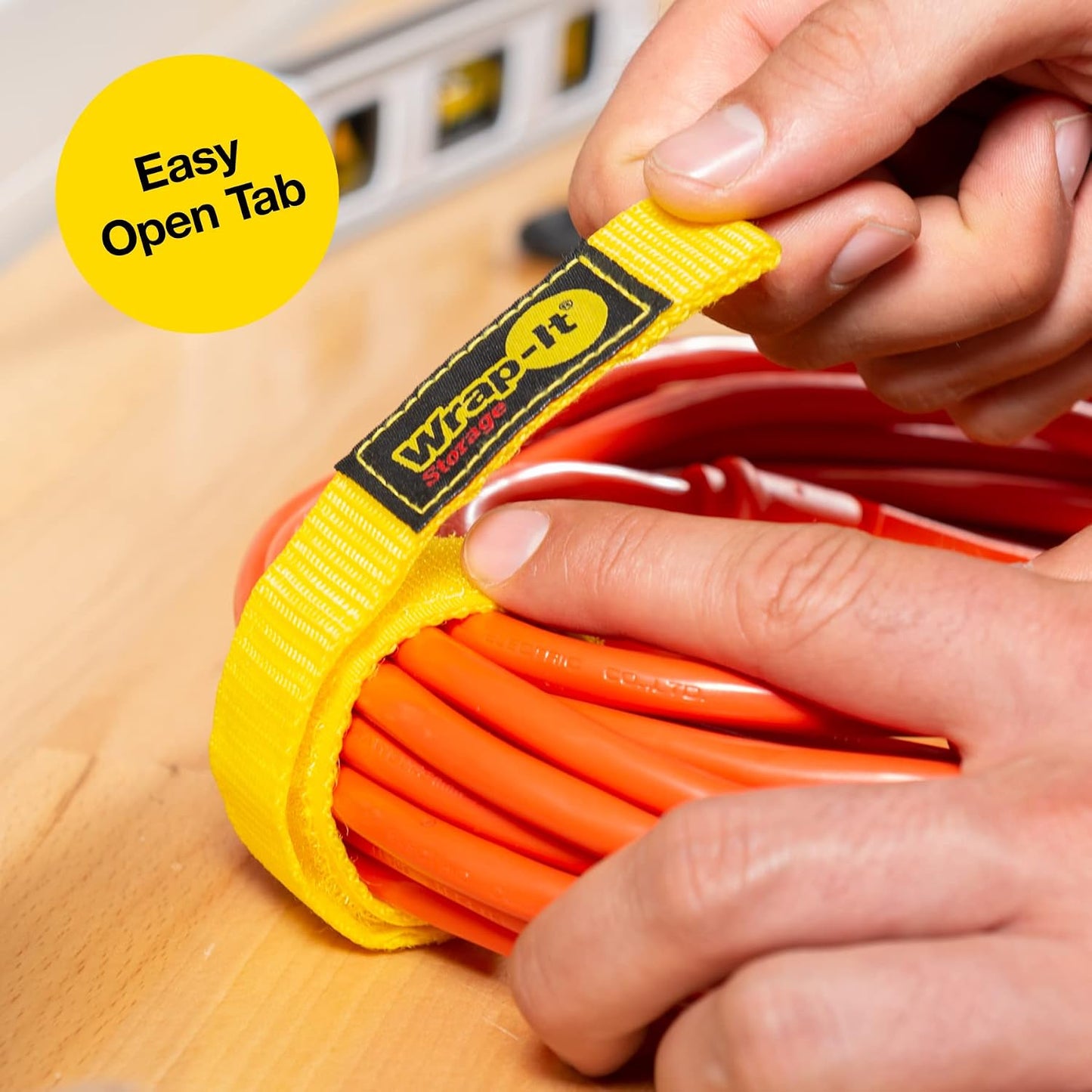 Quick-Strap Cord Wraps, 9 inch (12 Pack) Red