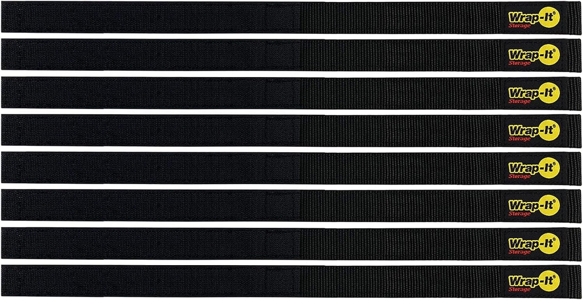 Quick-Strap Cord Wraps, 9 inch (12 Pack) Red