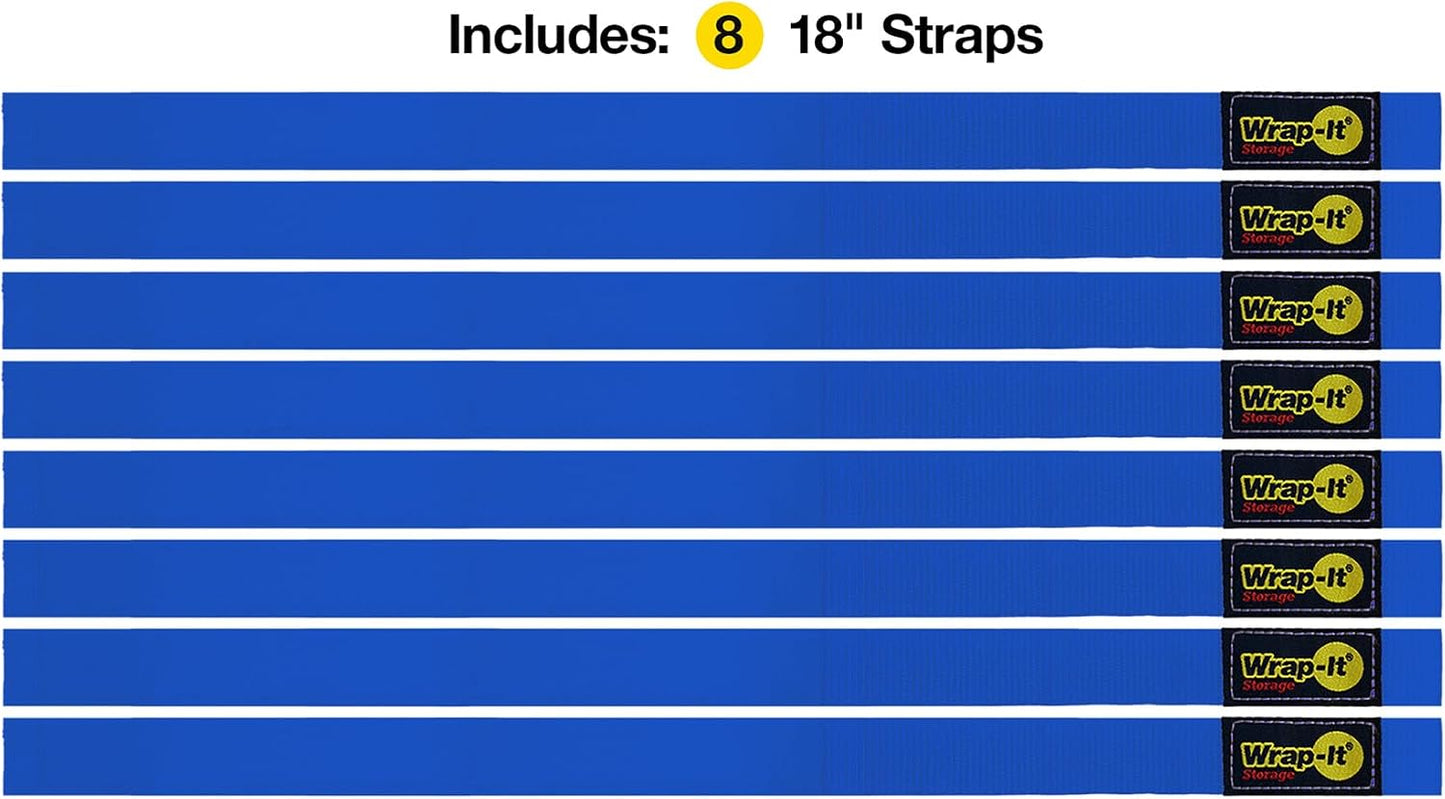 Quick-Strap Cord Wraps, 9 inch (12 Pack) Red