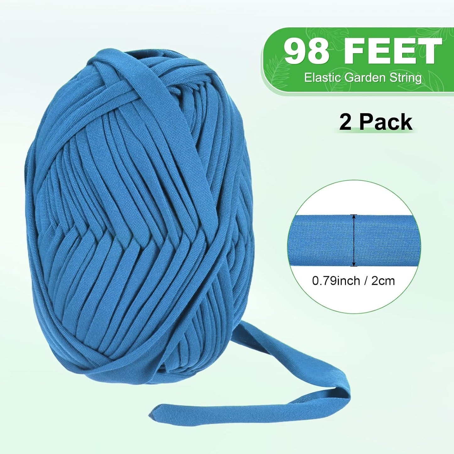 1-Pack Garden Twine, 98 Feet Stretchy Gardening Tape for Climbing Plants/Tomatoes/Fruit Trees/Gardeners, Green Cloth Plant Ties [Coffee]
