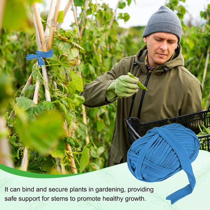 1-Pack Garden Twine, 98 Feet Stretchy Gardening Tape for Climbing Plants/Tomatoes/Fruit Trees/Gardeners, Green Cloth Plant Ties [Coffee]