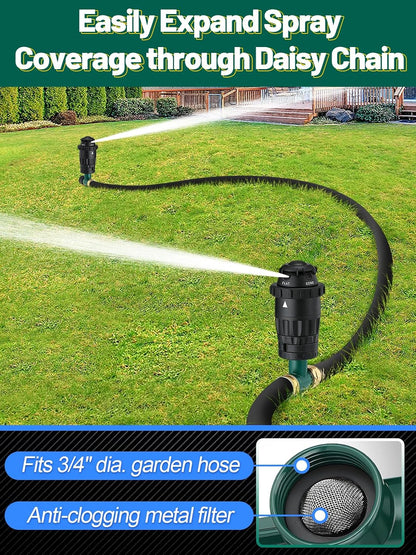 Sturdy Aluminum Alloy Spike Sprinklers for Yard Lawn Medium Garden