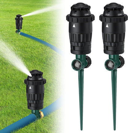 Sturdy Aluminum Alloy Spike Sprinklers for Yard Lawn Medium Garden