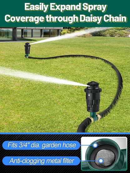 Sturdy Aluminum Alloy Spike Sprinklers for Yard Lawn Medium Garden