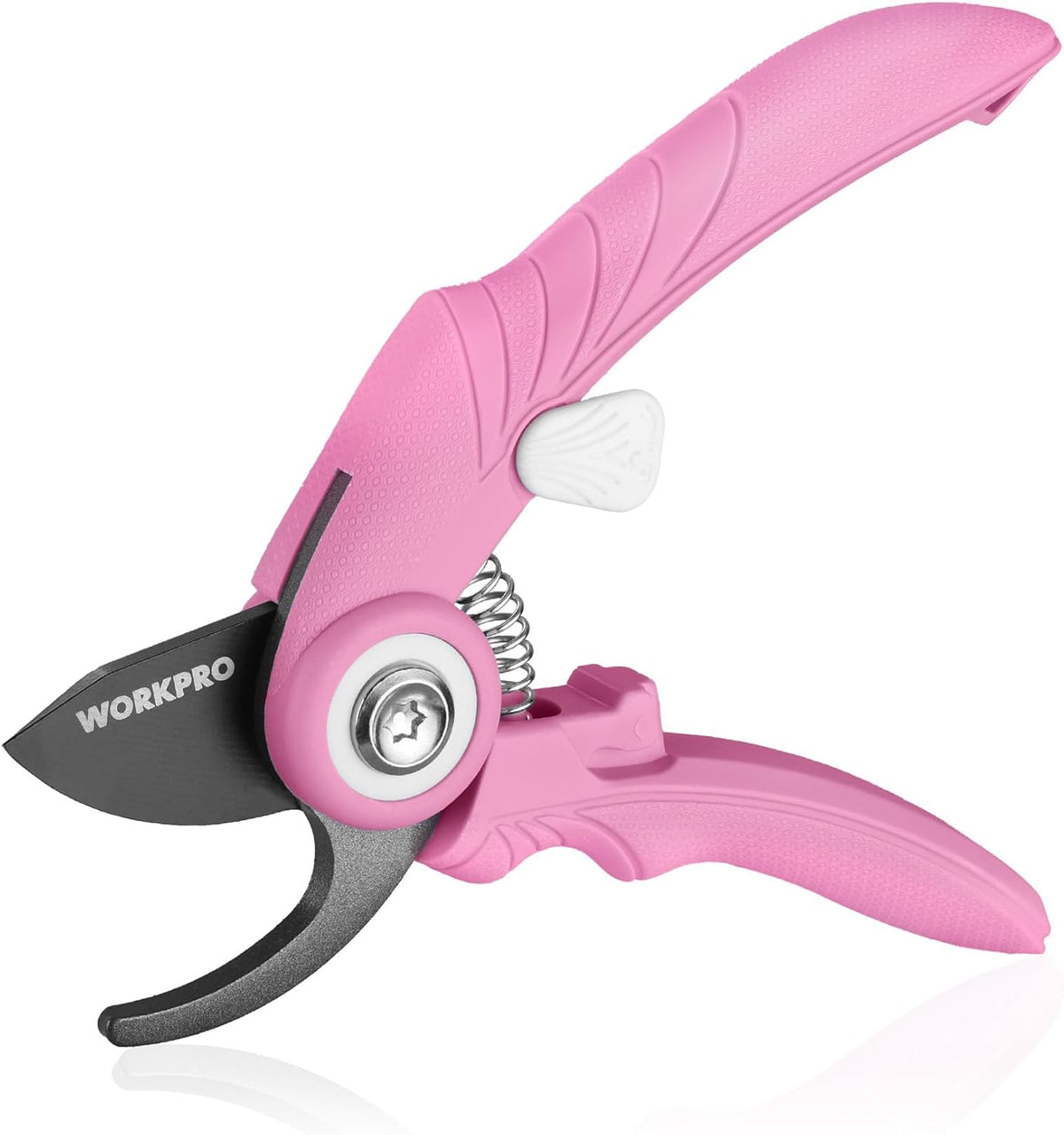 2-Pack 6.9" Garden Pruning Shears, Bypass & Straight Garden Scissors, Pink