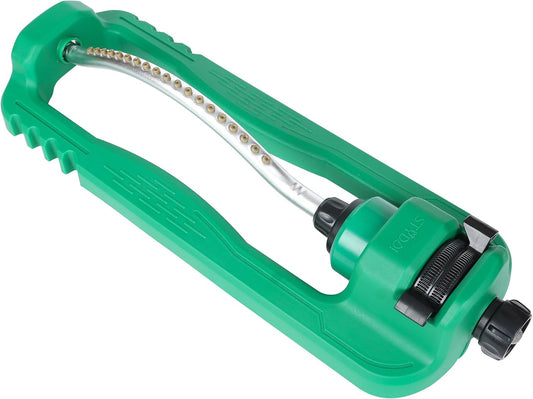 Turbo Oscillating Sprinkler, Adjustable Rectangular Lawn Sprinklers for Yard with Stable Base, 19 Precision Nozzles Garden Sprinkler for Small to Medium Areas, Covers up to 3,800 sq. ft.