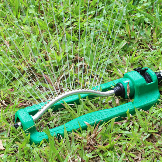 Turbo Oscillating Sprinkler, Adjustable Rectangular Lawn Sprinklers for Yard with Stable Base, 19 Precision Nozzles Garden Sprinkler for Small to Medium Areas, Covers up to 3,800 sq. ft.