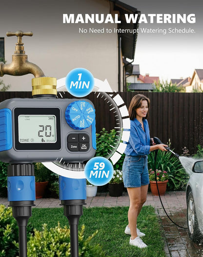 Sprinkler Timer with Brass Swivel, Hose Timers for Watering
