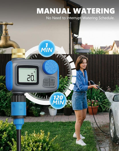 Sprinkler Timer with Brass Swivel, Hose Timers for Watering