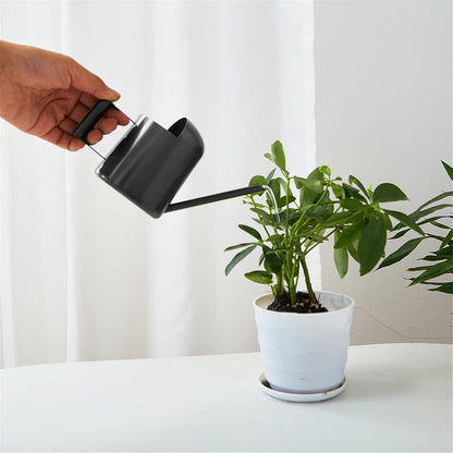 Indoor Watering Can for House Plant Stainless Steel Can Metal with Long Spout Indoor Plant Pots 300ml Gardening Tools