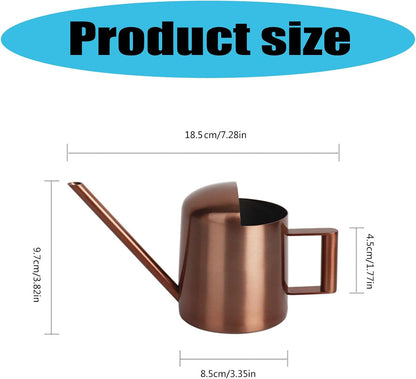 Indoor Watering Can for House Plant Stainless Steel Can Metal with Long Spout Indoor Plant Pots 300ml Gardening Tools