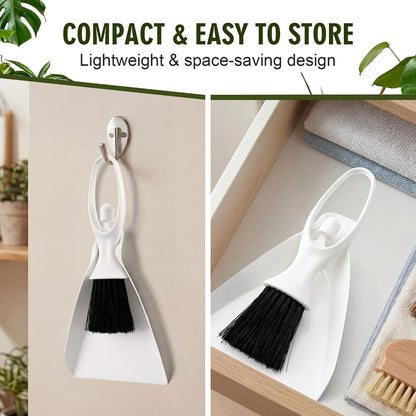 Enhon Mini Soil Scoop and Brush Set for Indoor Plant Repotting