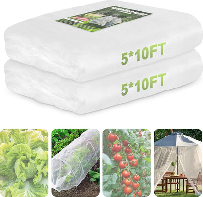 Garden Netting for Raised Beds Garden Protection Plant, 2 Pcs 10x33Ft