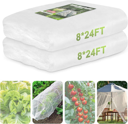 Garden Netting for Raised Beds Garden Protection Plant, 2 Pcs 10x33Ft