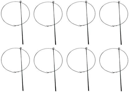 14" Wide x 24" Tall Single Ring Green Peony Hoop Plant Supports (4)