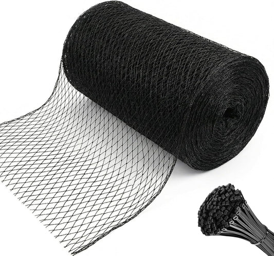7.5 x 100 FT Bird Netting,1/2" Mesh Garden Netting,100PCS Zip Tie