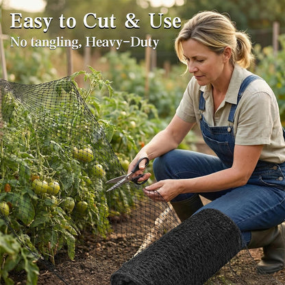 7.5 x 100 FT Bird Netting,1/2" Mesh Garden Netting,100PCS Zip Tie