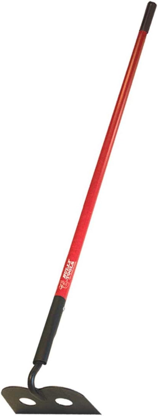 Mason Hoe Tool - 12-Gauge Heavy Duty Garden Hoe with Fiberglass Long Handle for Digging, Spreading & Mixing Concrete, Soil Cultivation, Ideal for Gardening - 100% Made in The USA, 58-Inch