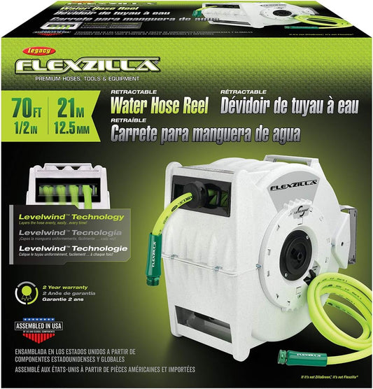 Pro Retractable Water Hose Reel, 1/2" x 70' - L8340FZ