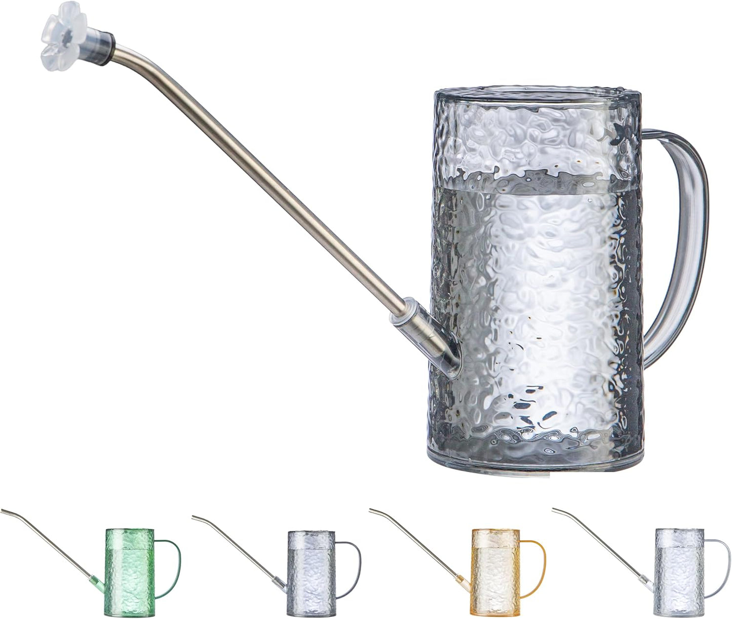 Small Watering Can for Indoor Plants - 34oz Leakproof Lightweight Pot with Long Spout & Bonus Shower Head, Indoor Watering Can for House Plants in Sage Green