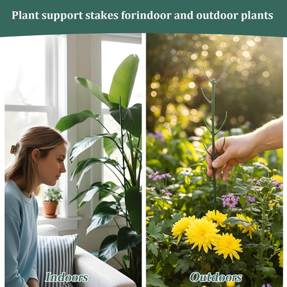 5 Pack Plant Support Stakes, Stackable Monstera Plant Supports for Indoor Outdoor Plants Garden Stakes Trellis for Climbing and Potted Plants Pothos Flowers