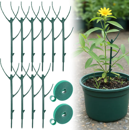 5 Pack Plant Support Stakes, Stackable Monstera Plant Supports for Indoor Outdoor Plants Garden Stakes Trellis for Climbing and Potted Plants Pothos Flowers